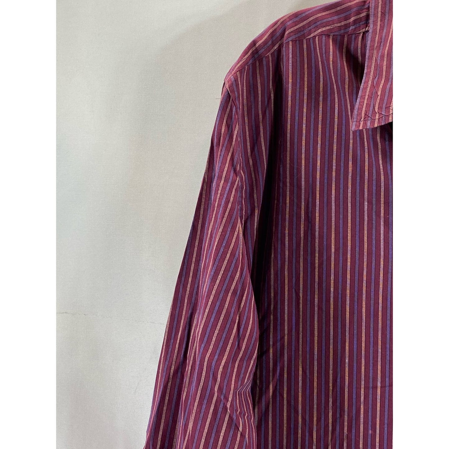 LEVI'S Red Tab Men's Red Striped Button-Up Long Sleeve Shirt SZ L