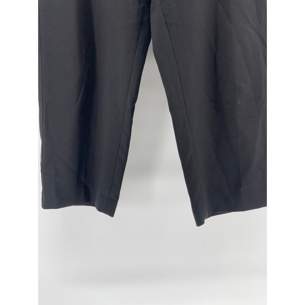 H&M Women's Black Solid Straight-Leg Regular Fit Pant SZ XL