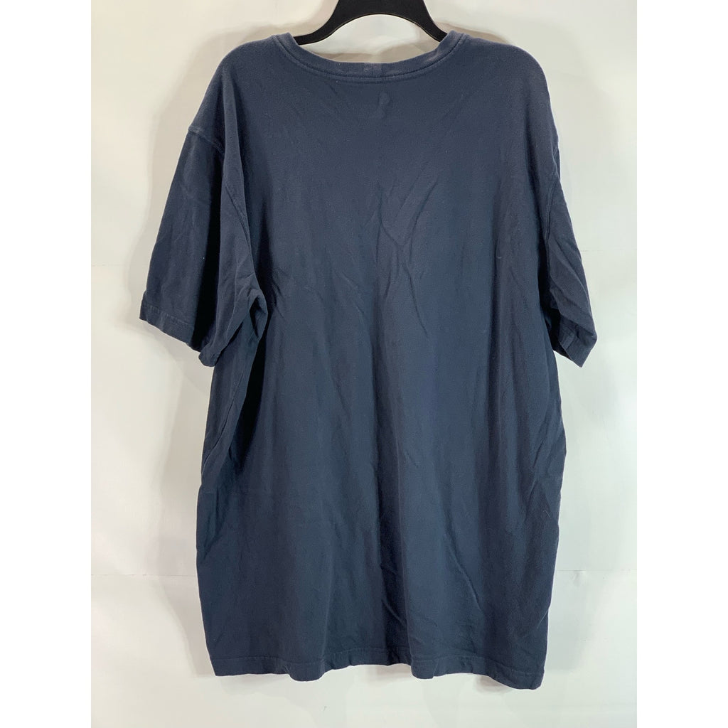 CRARHARTT Men's Tall Navy Crewneck Patch Pocket Relaxed-Fit T-Shirt SZ XL/T