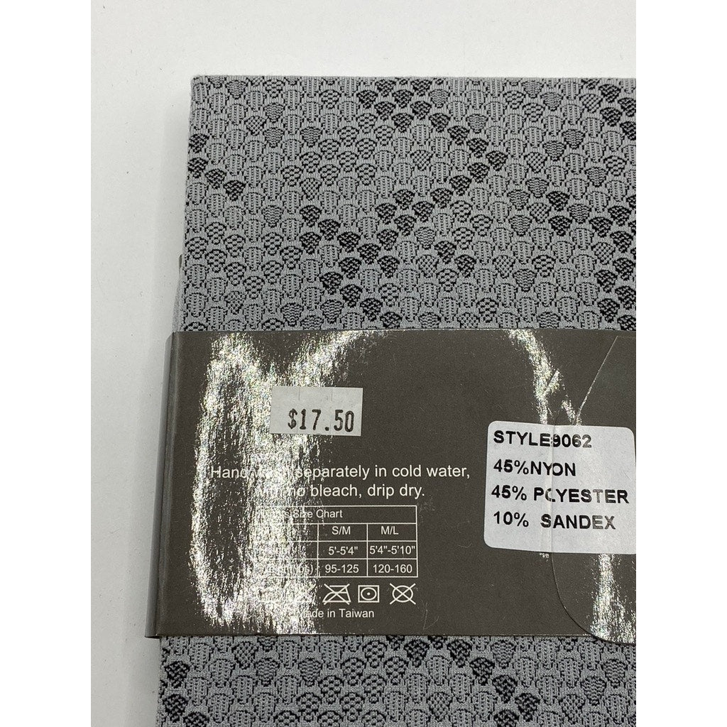 FRENCH CURVE Women's Gray Printed Stretch Pull-on Lightweight Leggings SZ S/M