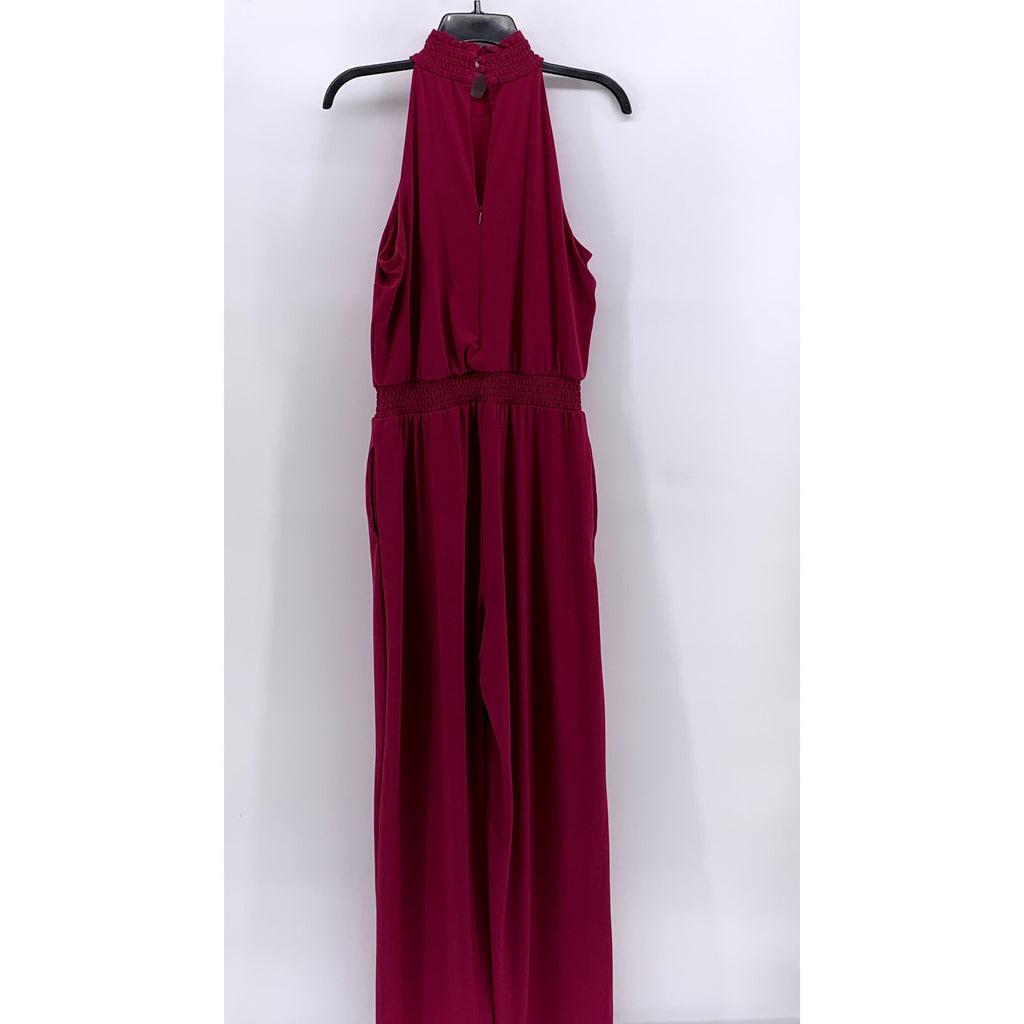 INC INTERNATIONAL CONCEPTS Women's Pink Halter Sleeveless Jumpsuit SZ M