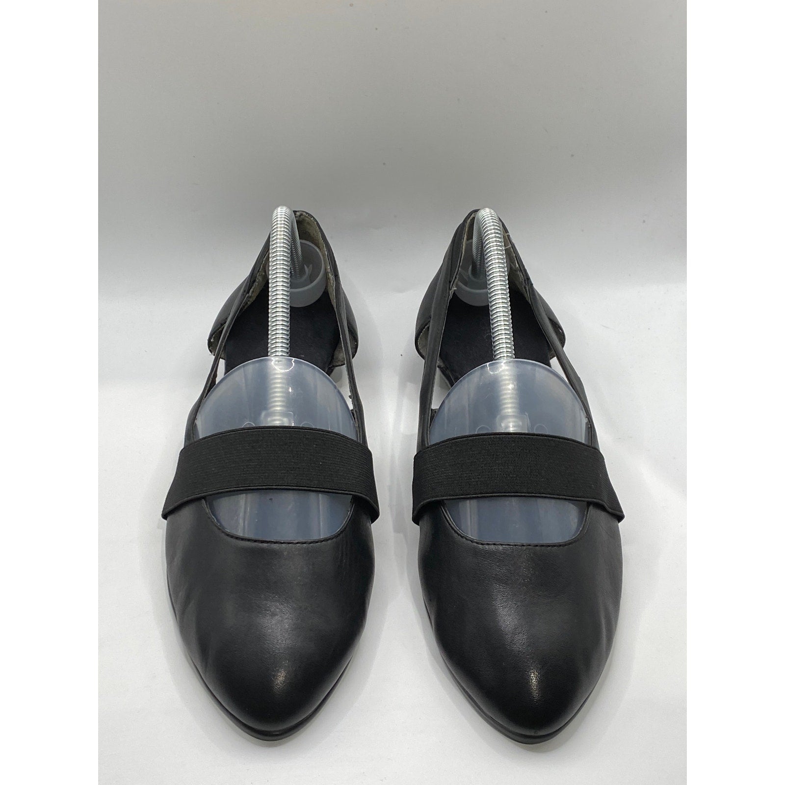 AEROSOLES Women's Black Almond-Toe Slip-On Lightweight Mary Jane Flats SZ 9