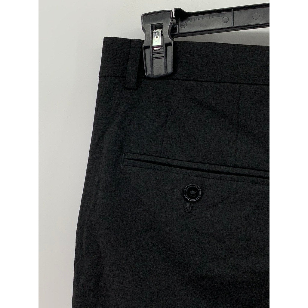 H&M Men's Black Solid Slim-Fit Pants SZ 29