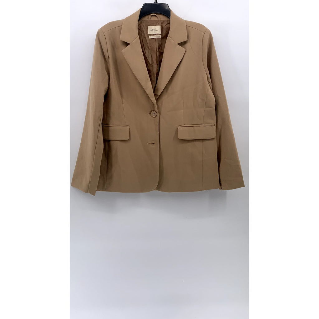URBAN OUTFITTERS Women's Camel Brown Two-Button Notch Collar Blazer SZ M