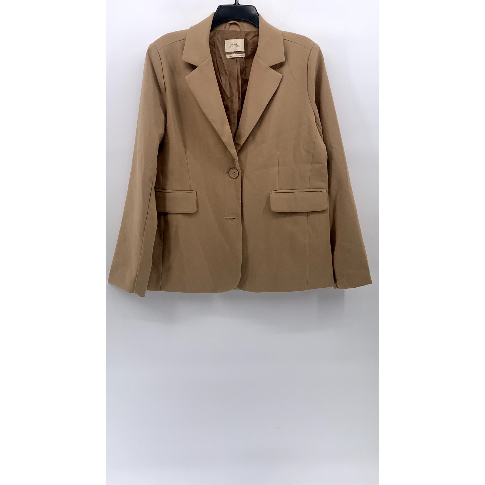 URBAN OUTFITTERS Women's Camel Brown Two-Button Notch Collar Blazer SZ M