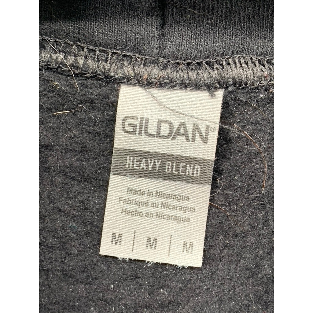 GILDAN Women's Black Heavy Blend Graphic Hoodie SZ M