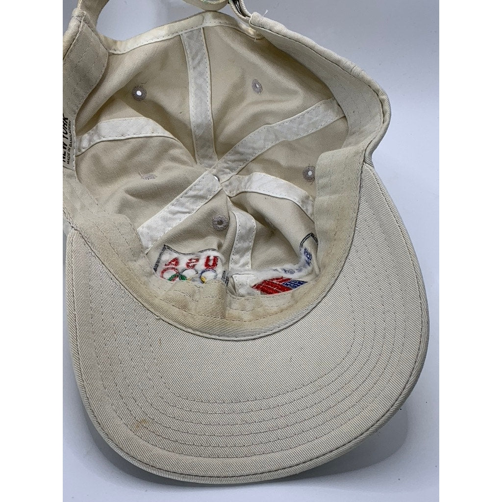 CAPTIVE8 NEW YORK Men's Vintage Tan "Bank of America" Adjustable Baseball Hat OS