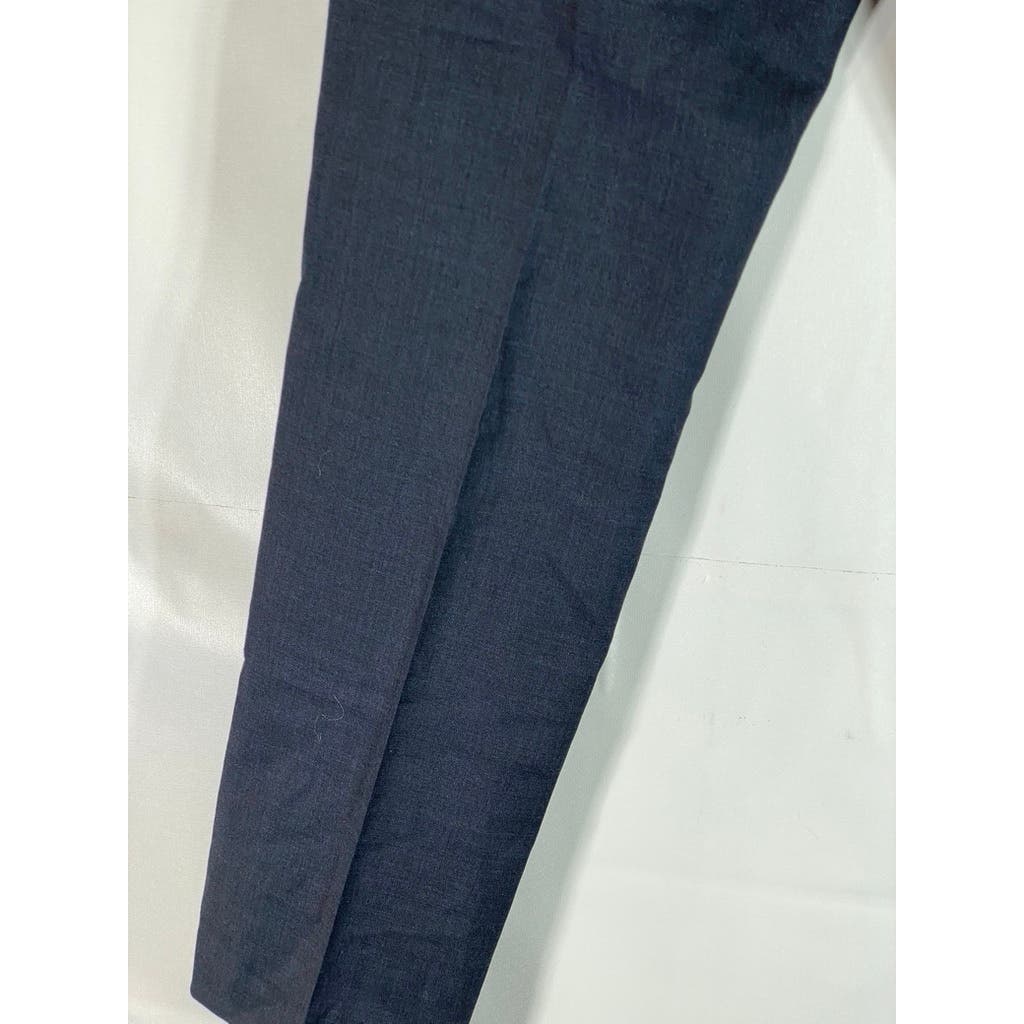 J. CREW Men's Navy Ludlow Classic-Fit Flat Front Stretch Wool Suit Pant SZ 30X32