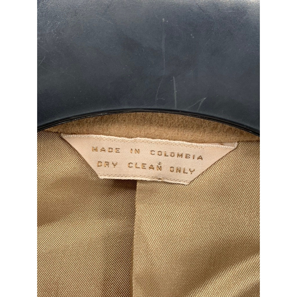 GLENSHIRE Men's Tan Wool Textured Two-Button Blazer SZ 38R
