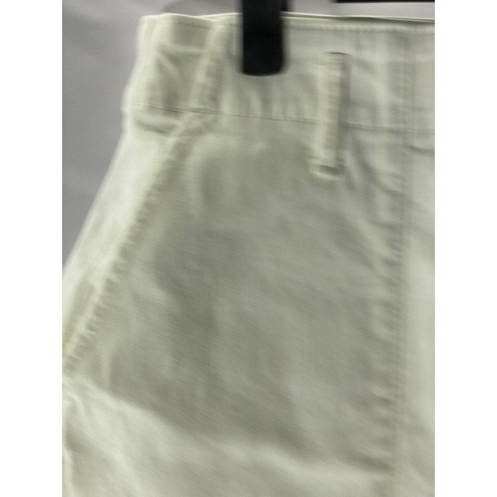 LOFT Women's White Solid Patch Pocket High-Rise Denim Shorts SZ 25