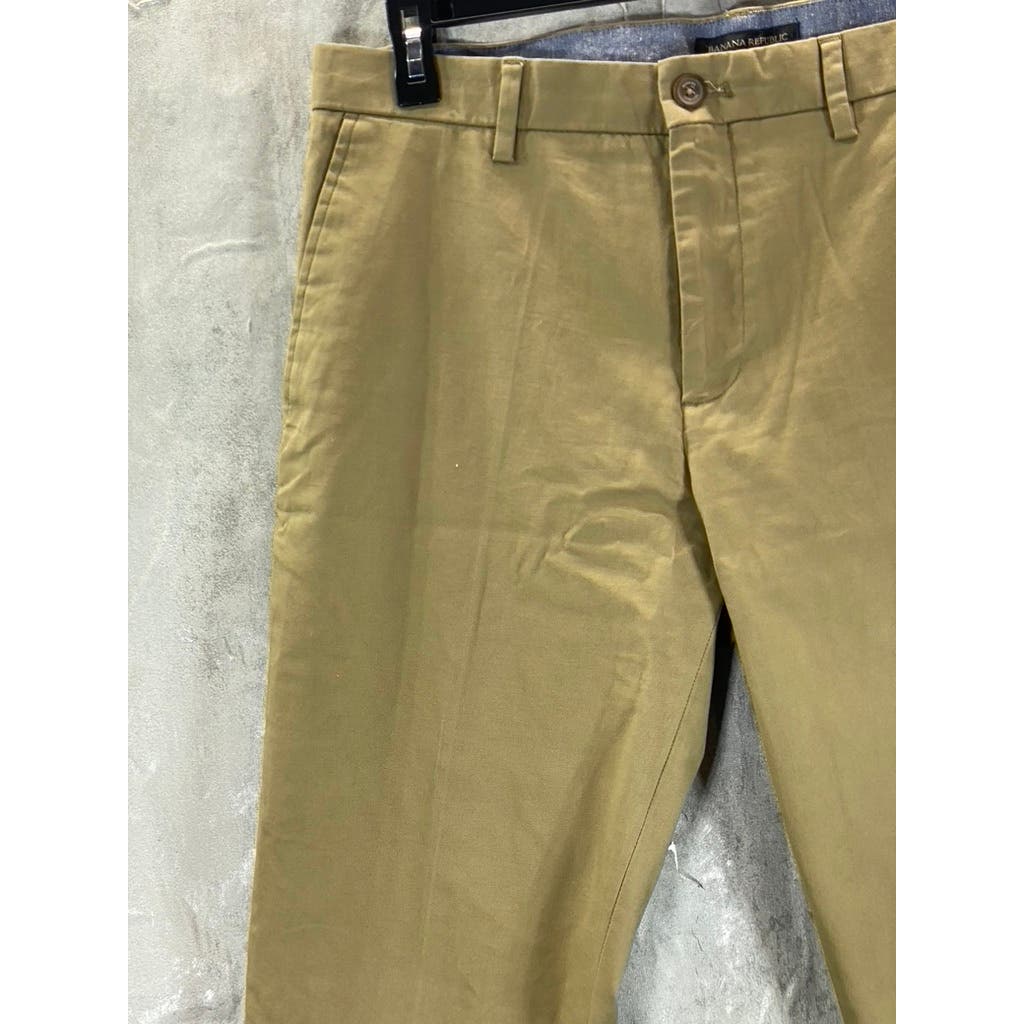 BANANA REPUBLIC Men's Acorn Mason Stretch Chino Pants SZ 33X32