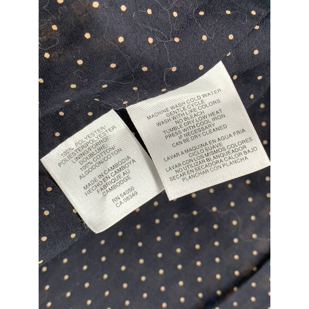 JONES NEW YORK Women's Black-Tan Gingham Button-Up Long Sleeve Blazer SZ M