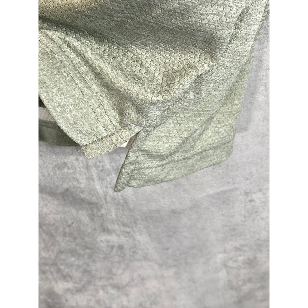 DULUTH TRADING CO Men's Green Armachillo Cooling Relaxed Fit Polo Shirt SZ XL