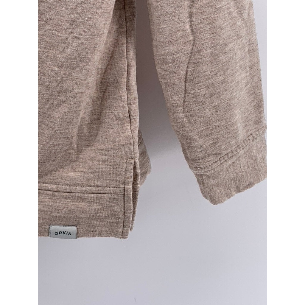 ORVIS Women's Oatmeal V-Neck Long Sleeve Sweater SZ M