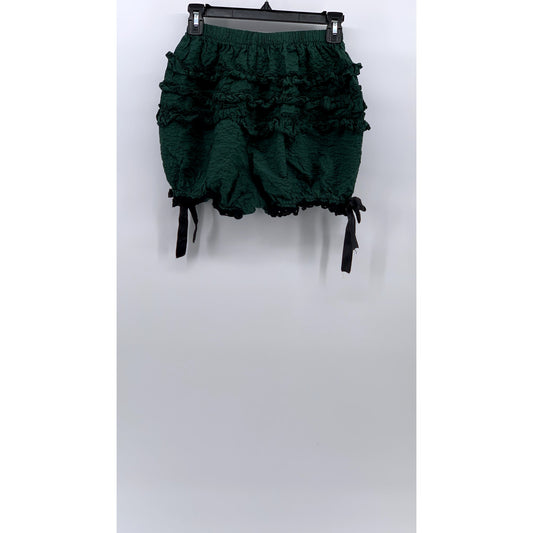 UNBRANDED Women's Ruffle Lace Tie-Hem Layered Bloomer Cottage Prairie Shorts SZM