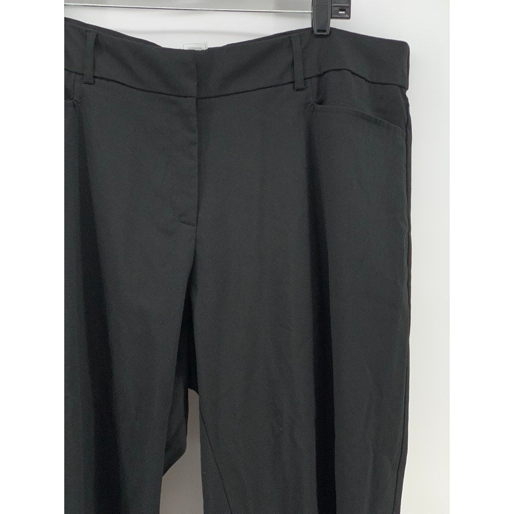 JUST MY SIZE Women's Plus Black Solid Pants SZ 22W