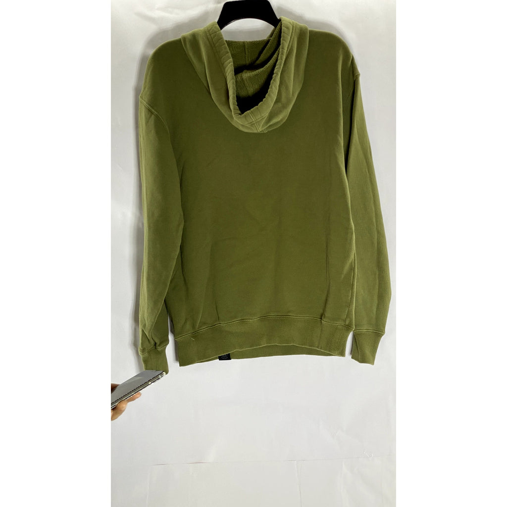 AMERICAN GIANT Men's Olive Green Solid Cotton Classic Pullover Hoodie SZ S