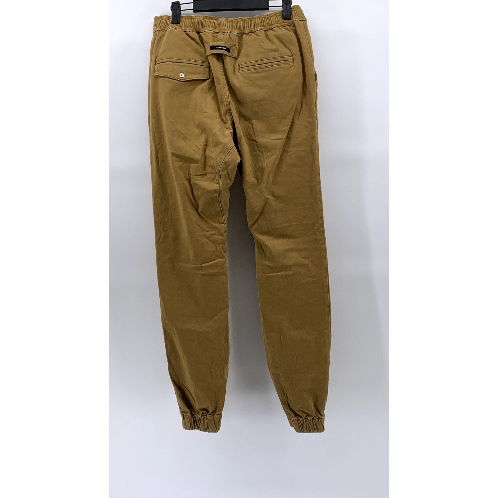 ZANEROBE Men's Tan Drawstring Sureshot Denim Jogger Pants SZ 34