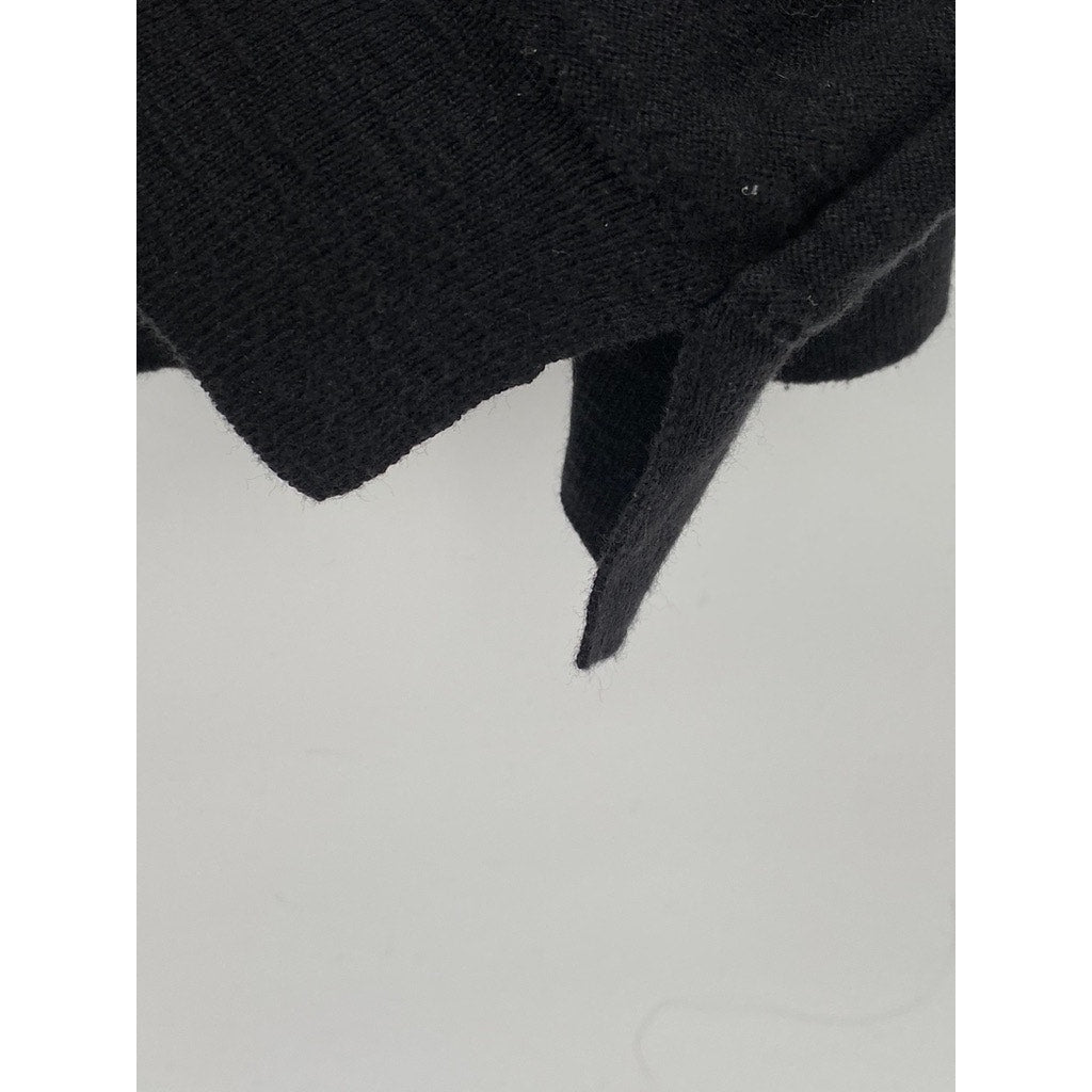 LOFT OUTLET Women's Black Crewneck Short Sleeve Knit Top SZ L
