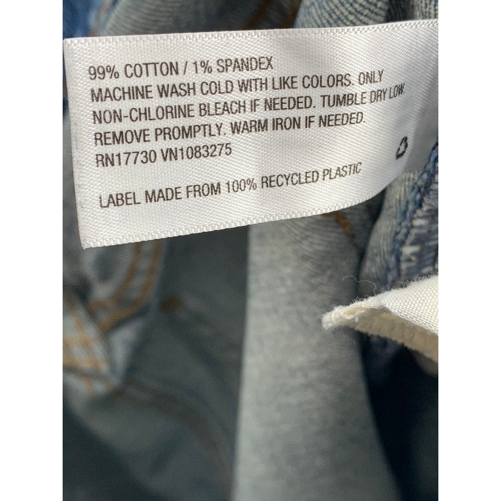 UNIVERSAL THREAD Women's Vintage Blue Denim Distressed Straight-Leg Jean SZ 4/27