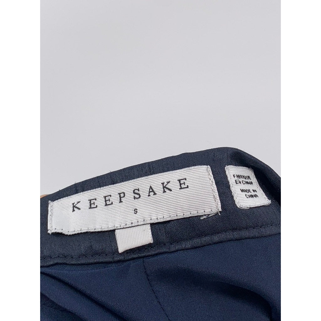 KEEPSAKE Women's Navy Casual High-Rise Shorts SZ s