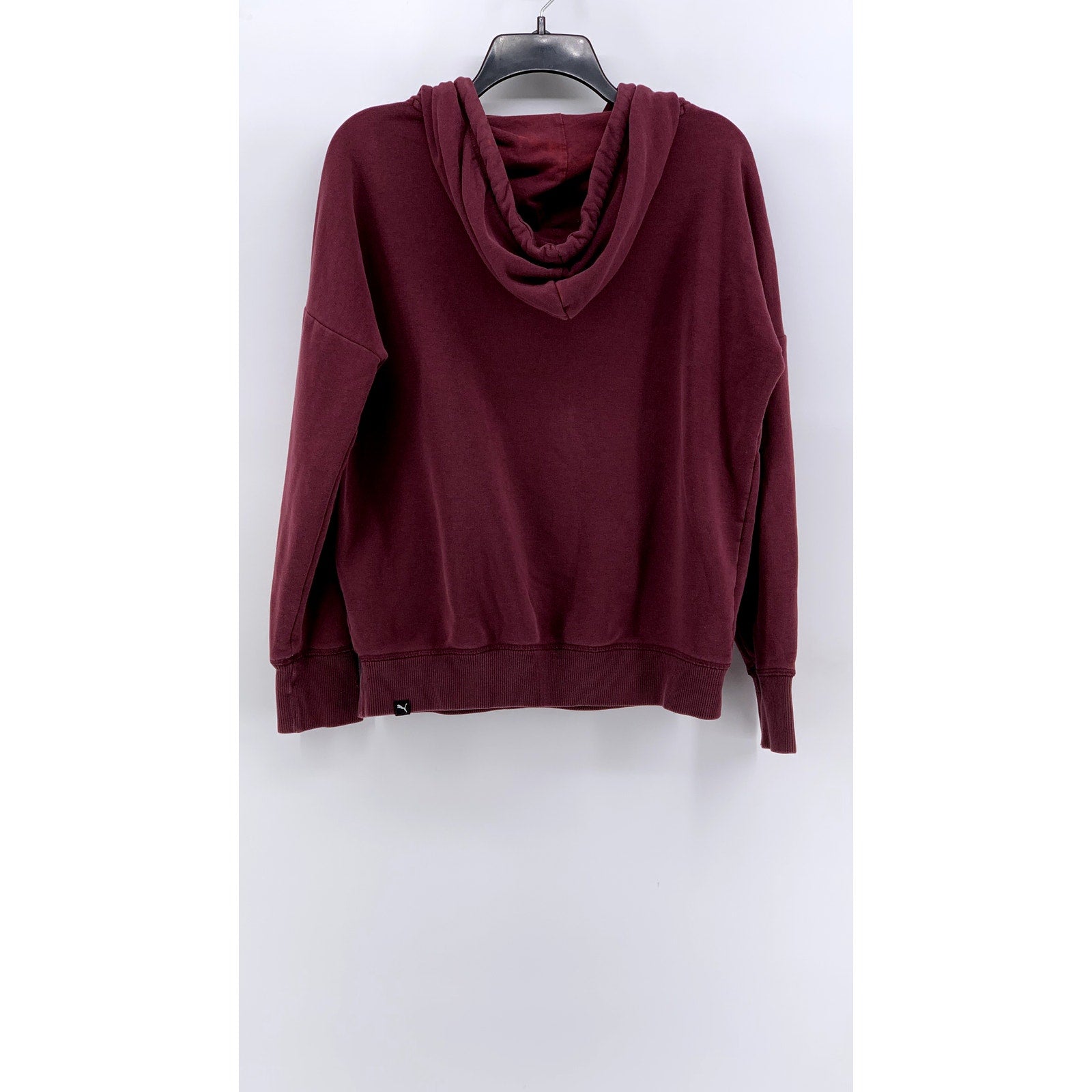 PUMA Women's Maroon Logo Pullover Hoodie SZ M