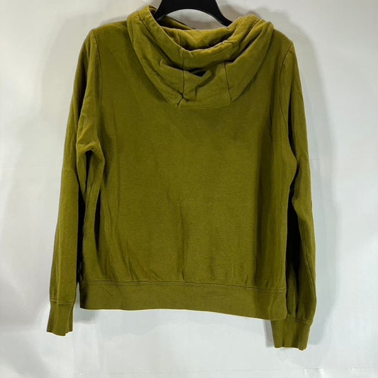 NIKE Women’s Olive Green Funnel Neck Club Fleece Pullover Sweater SZ M