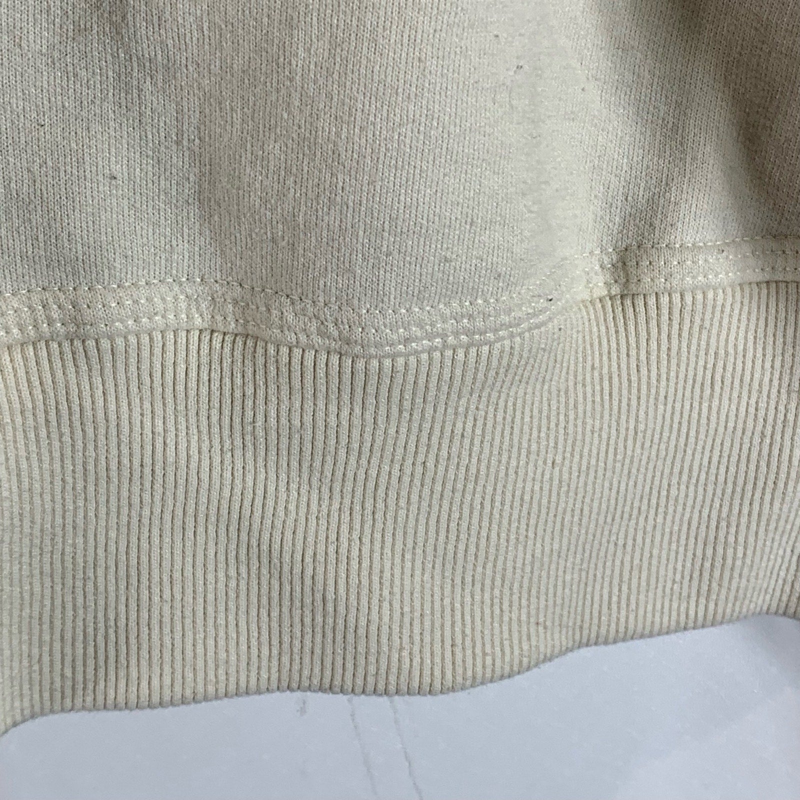 CHAMPION Men's Beige Crewneck Script Logo Powerblend Regular-Fit Sweatshirt SZXL