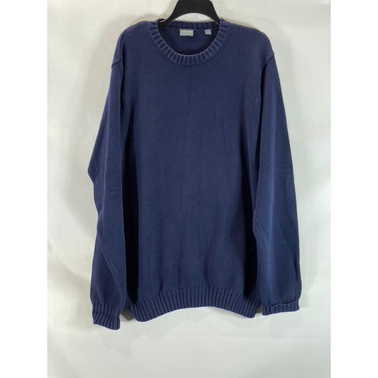 NORDSTROM Men's Navy Crewneck Knit Pullover Sweater SZ XL