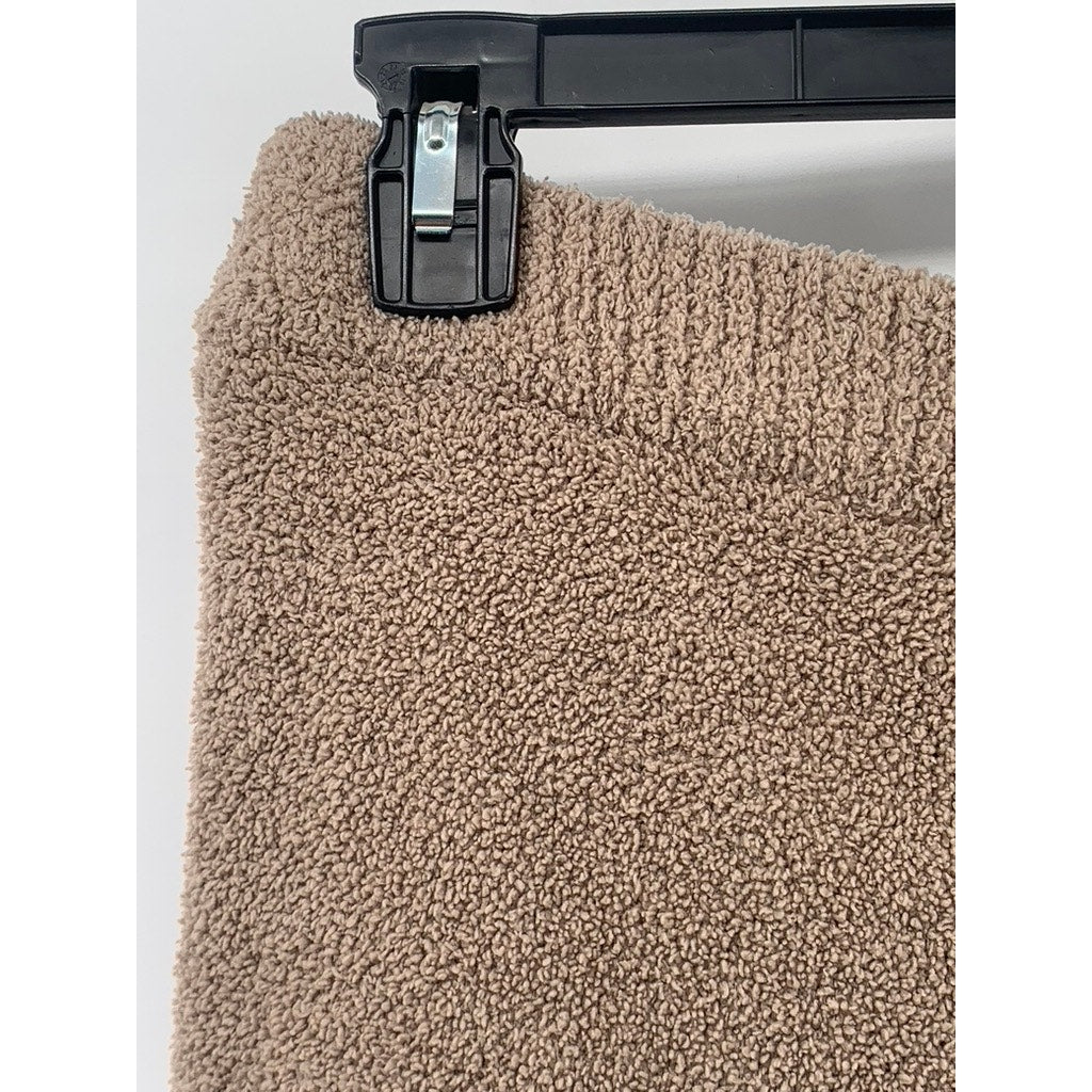 FOREVER 21 Women's Brown Teddy Cozy Pull-On Shorts SZ L