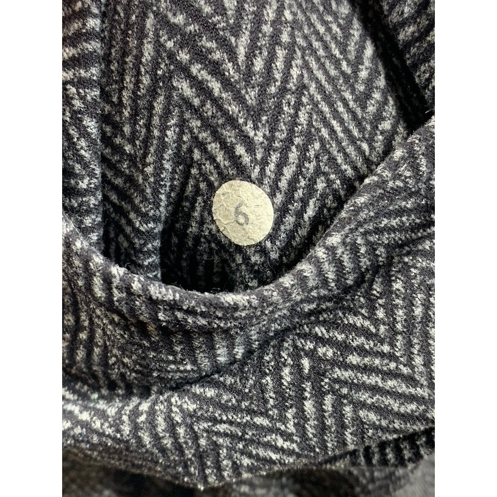LULULEMON Women's Black-Gray High-Rise Straight-Leg Stretch Leggings SZ 6