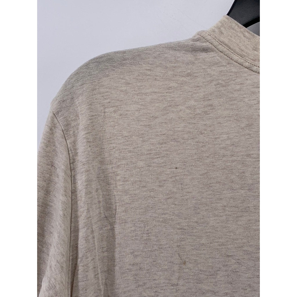 SKIMS Men’s Oatmeal Crewneck Flex T-Shirt SZ S