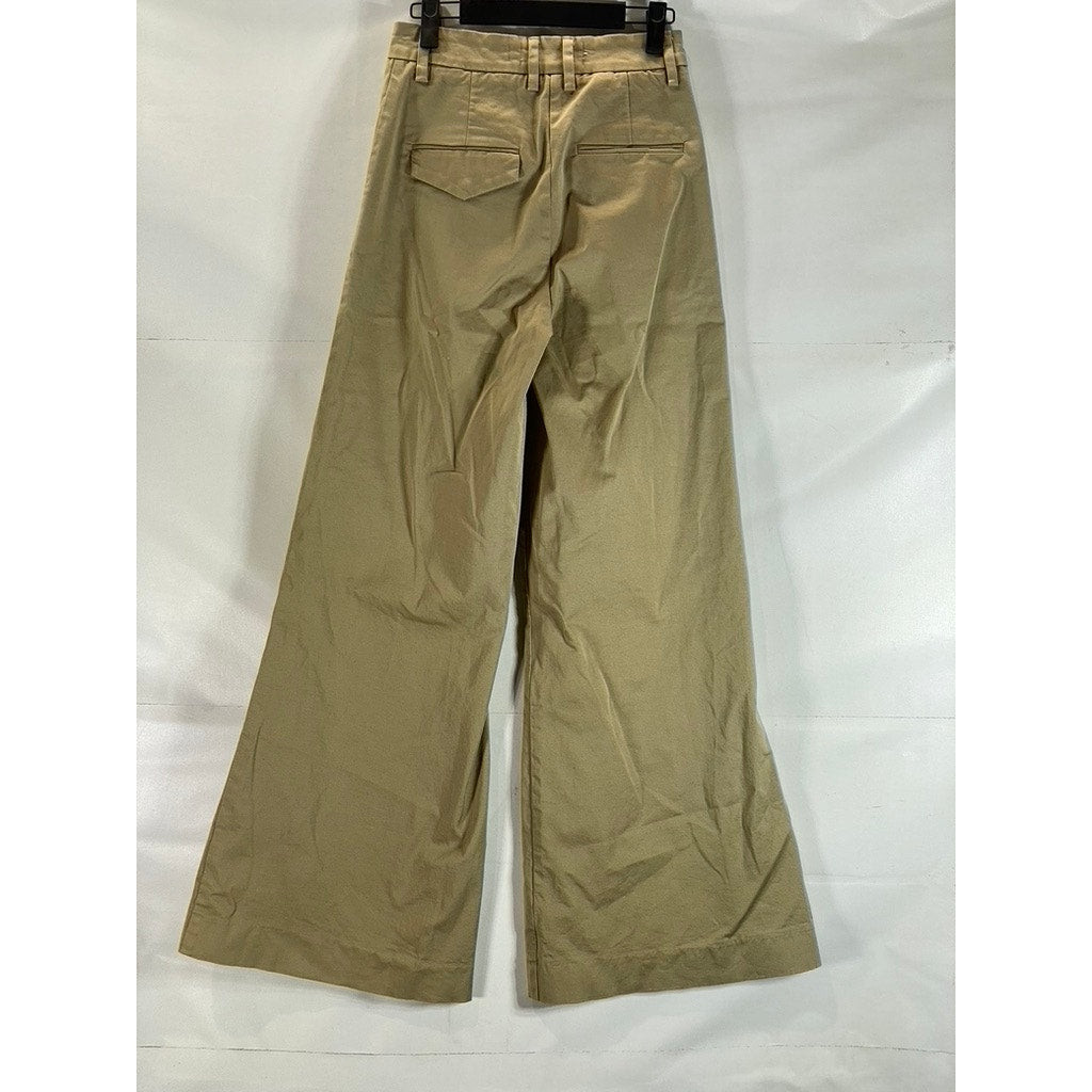 TOMORROW Women's Camel Ellen Wide-Leg High-Rise Pant SZ 25