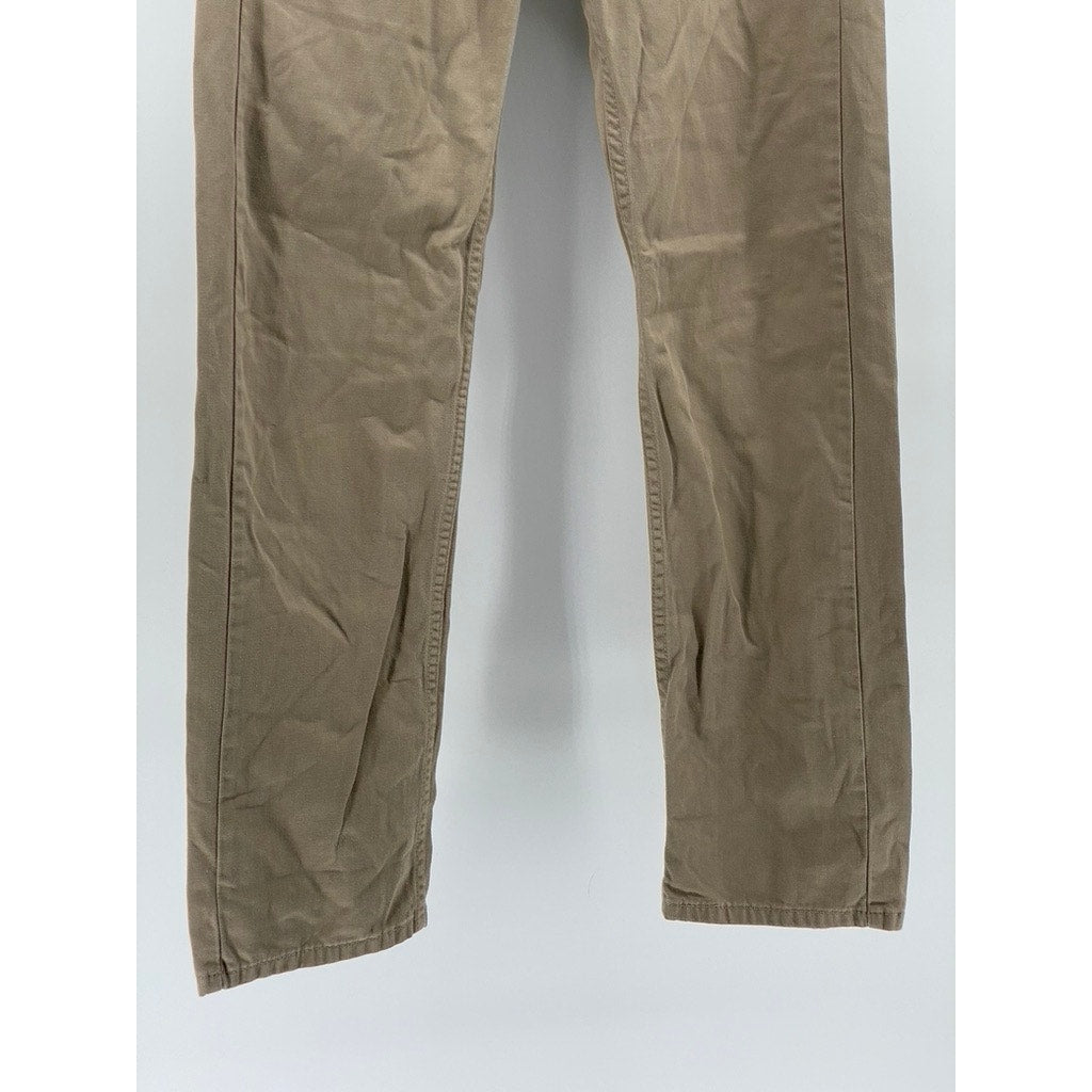 LEVI'S Men's Tan 505 Regular-Fit Straight-Leg Denim Five-Pocket Jeans SZ 31X32
