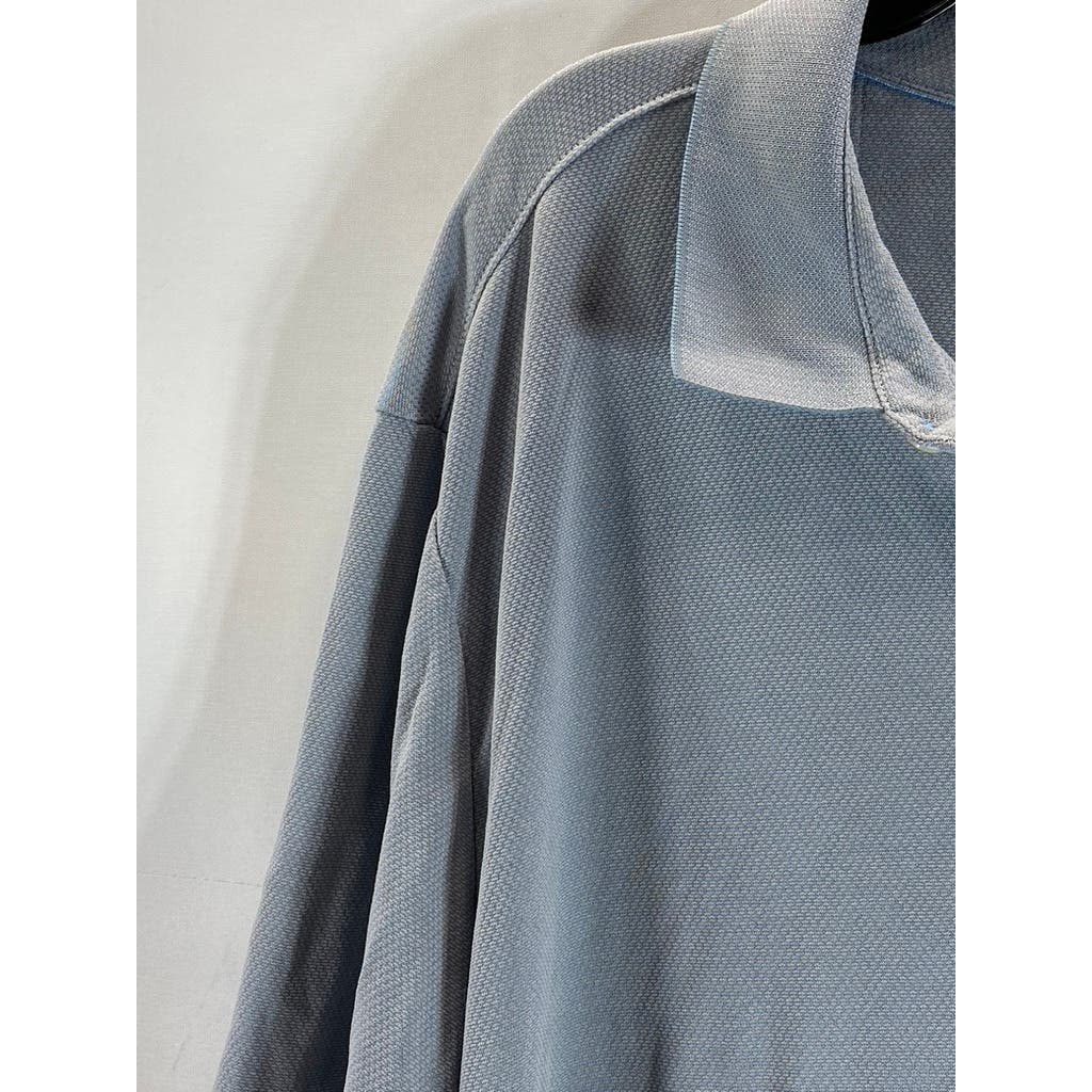 TOMMY BAHAMA Men's Gray IslandZone Short Sleeve Polo Shirt SZ 3XL