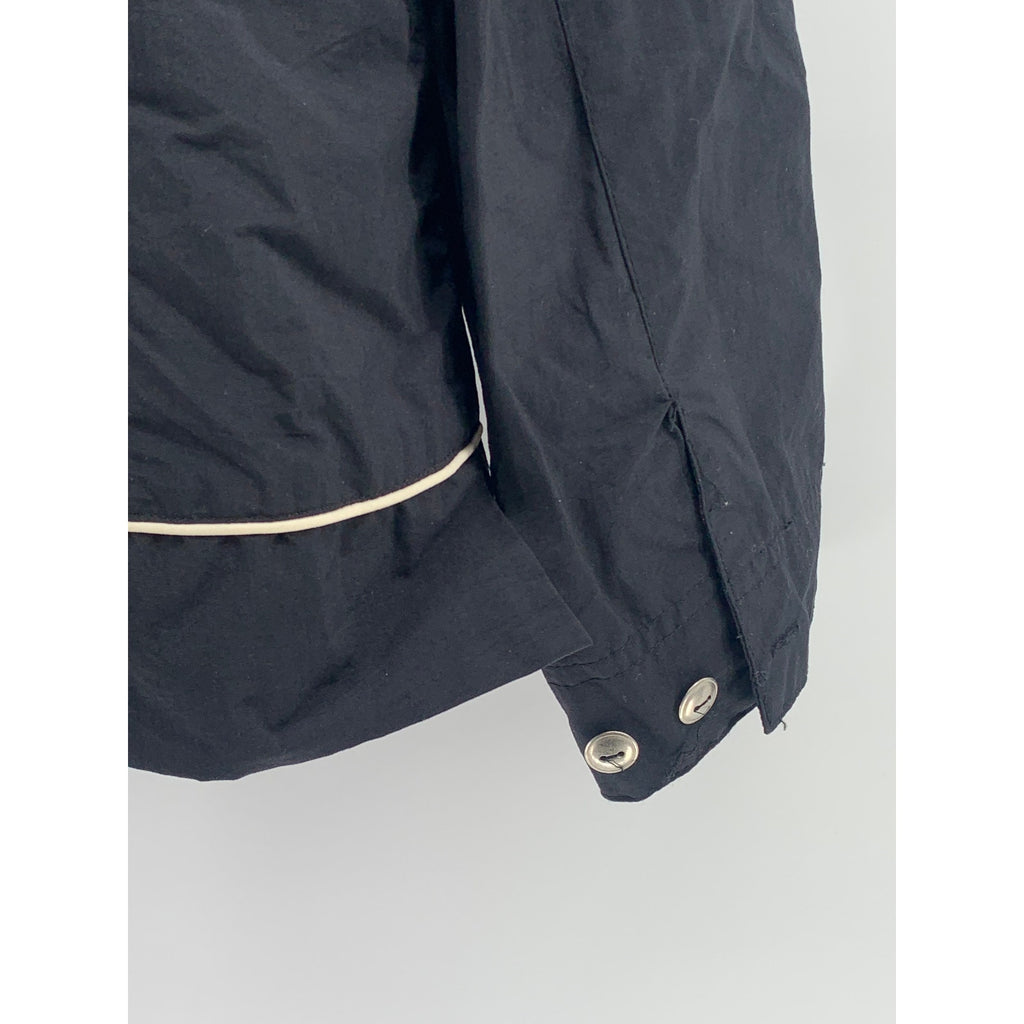 STUNT SPORTS Women's Vintage Black Zip-Up Stand Collar Windbreaker Jacket SZ M