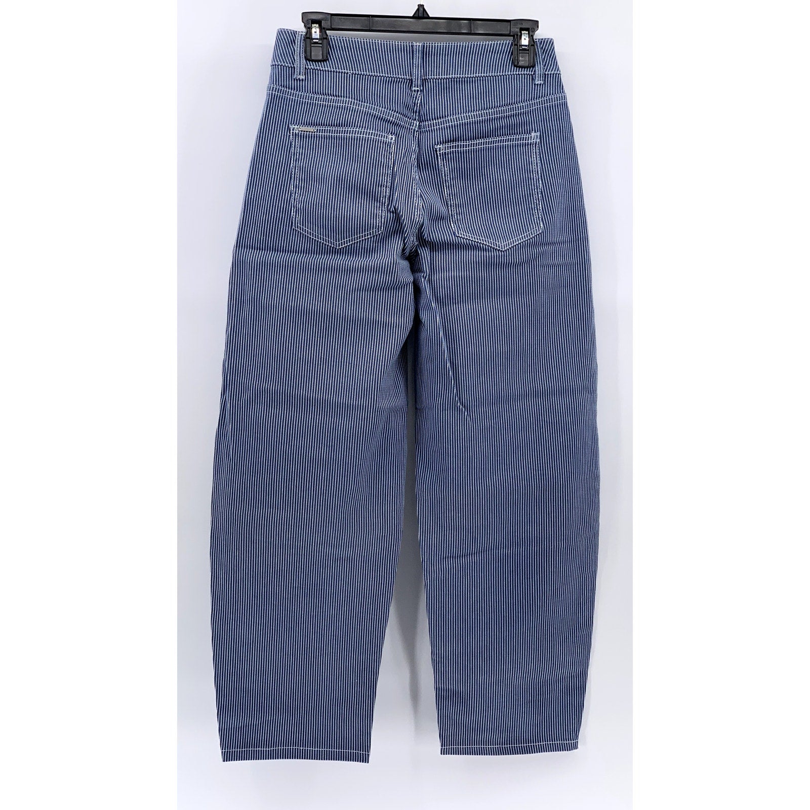 B.YOUNG Women's Blue-White Pinstripe Bykato Bykasio Jeans SZ 25(S)