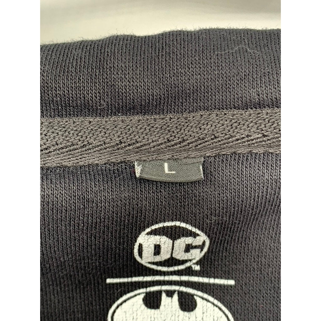 DC BATMAN Unisex Black Graphic Hoodie SZ L