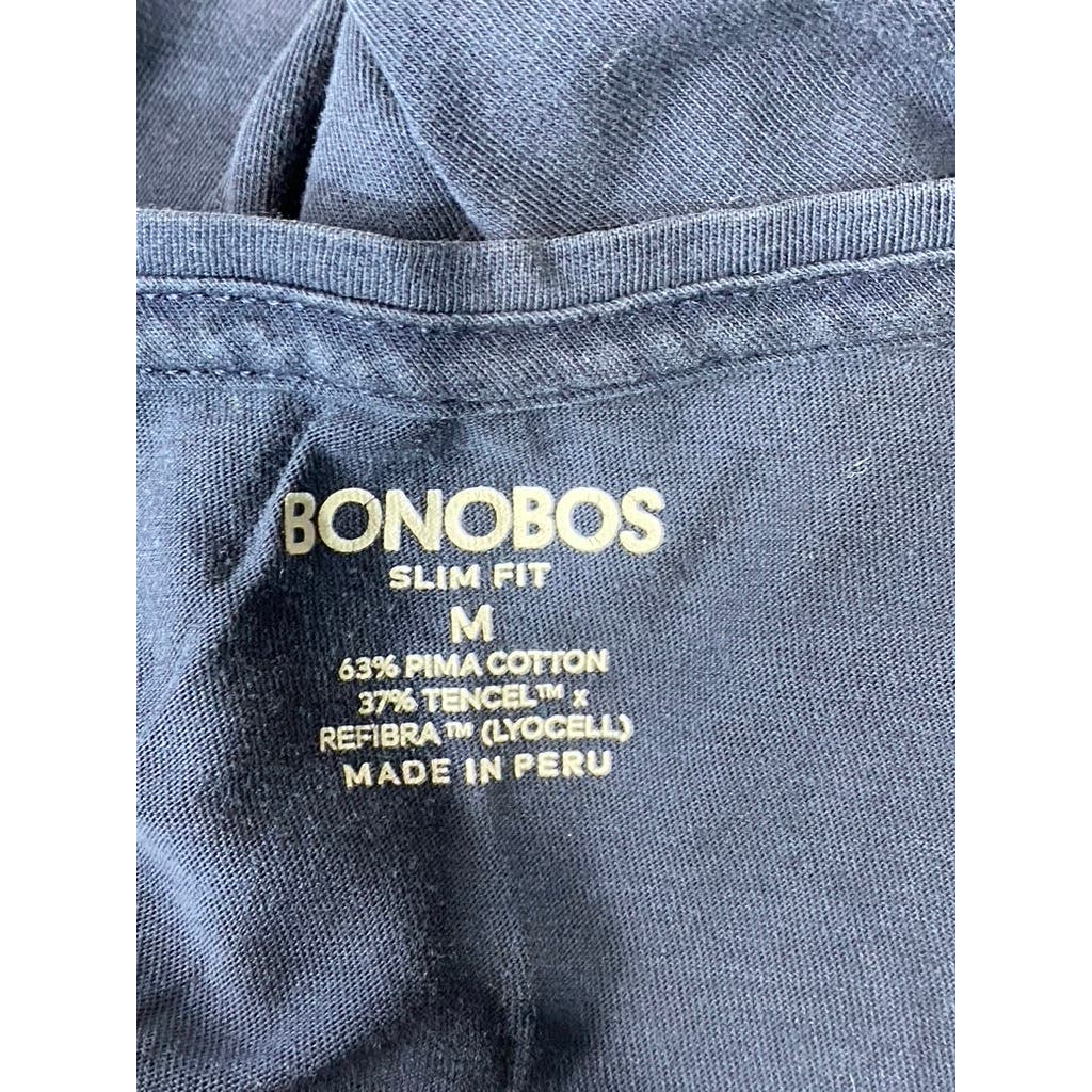 BONOBOS Men's Navy Slim-Fit Crewneck Everyday Short Sleeve T-Shirt SZ M