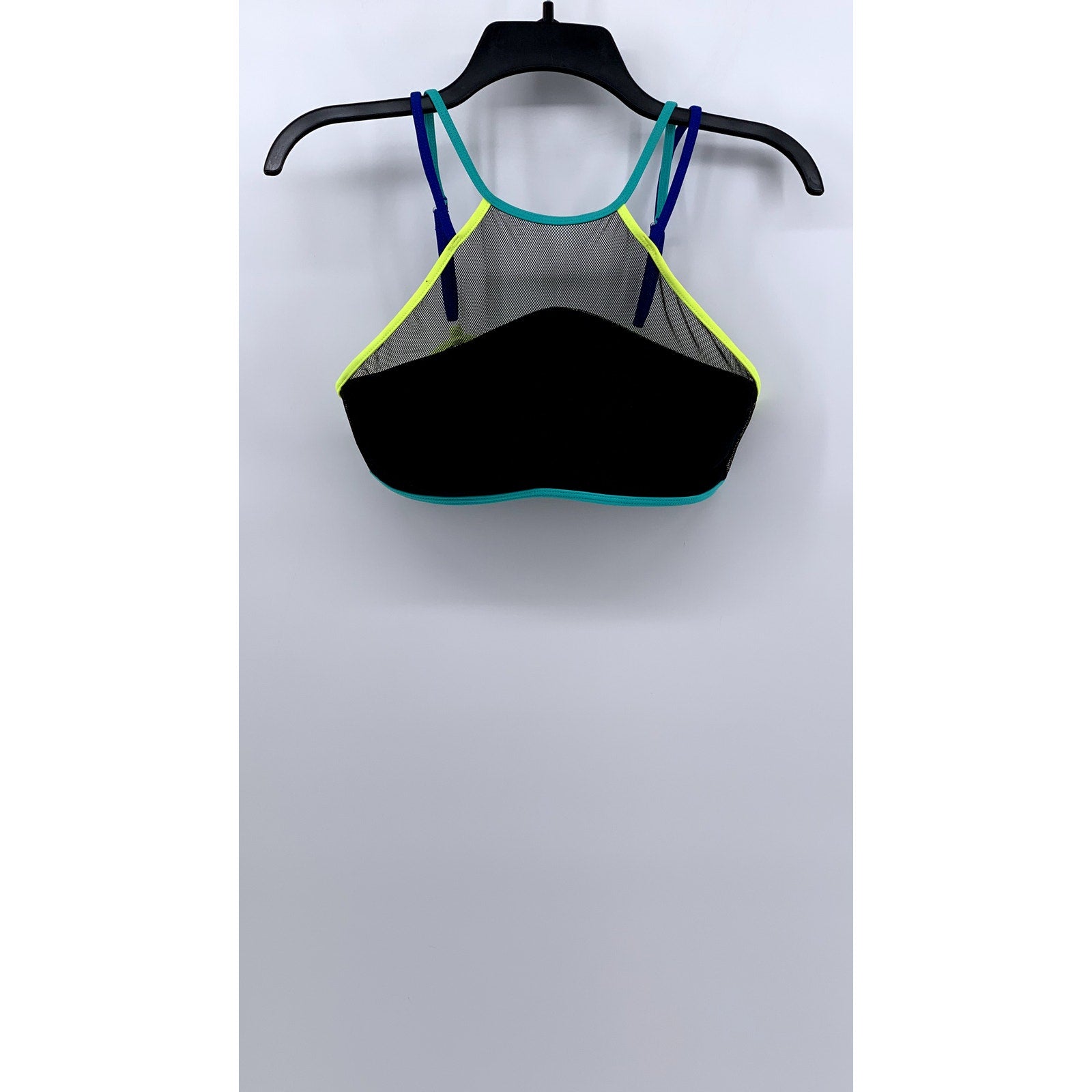 NO BOUNDARIES Womens Swim Top With Mesh SZ M