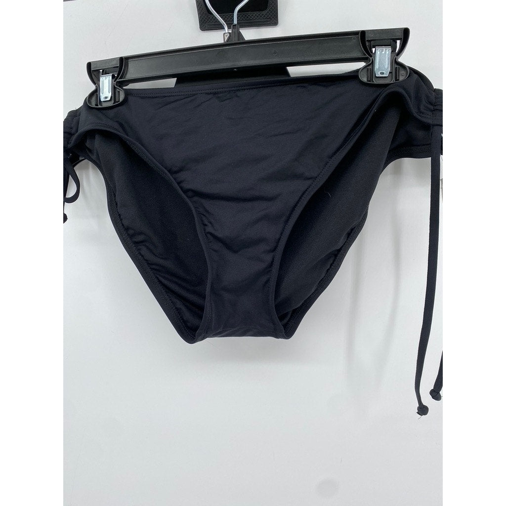 MASSIMO Women's Black Solid Side-Tie Swim Bottoms SZ XL