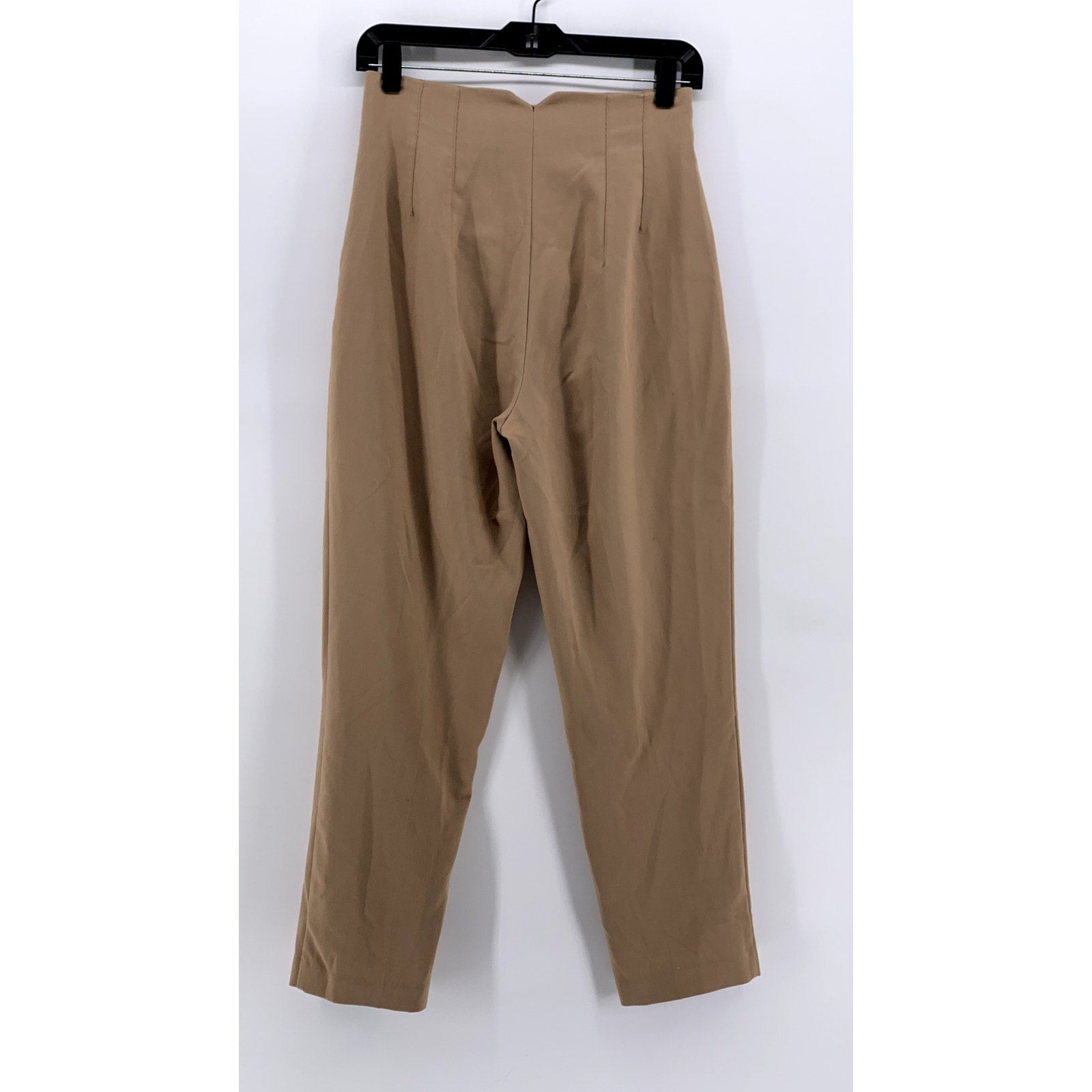 ZARA Women's Tan Slim-Leg High-Rise Pants SZ S