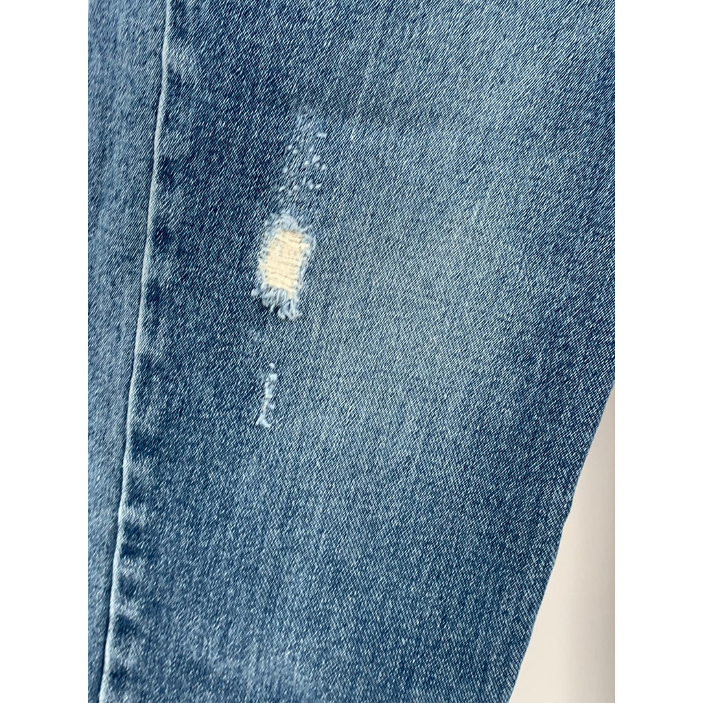 ALICE Women's Medium Blue Distressed Skinny Leg Regular-Fit Jeans SZ S(1)