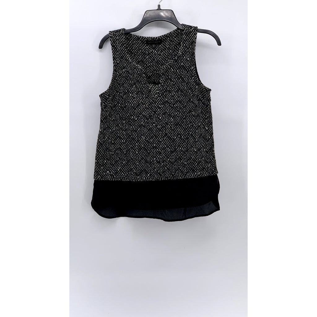 SANCTUARY Women's Black Knit Layered Sleeveless Top SZ S