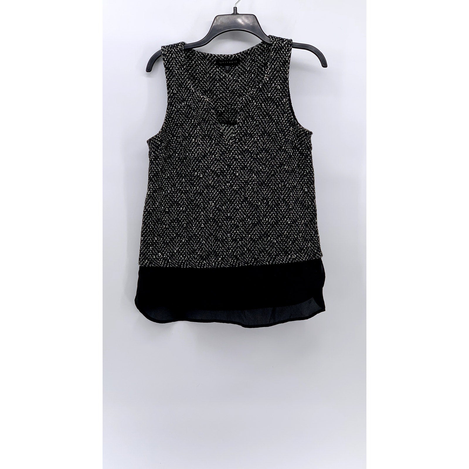 SANCTUARY Women's Black Knit Layered Sleeveless Top SZ S