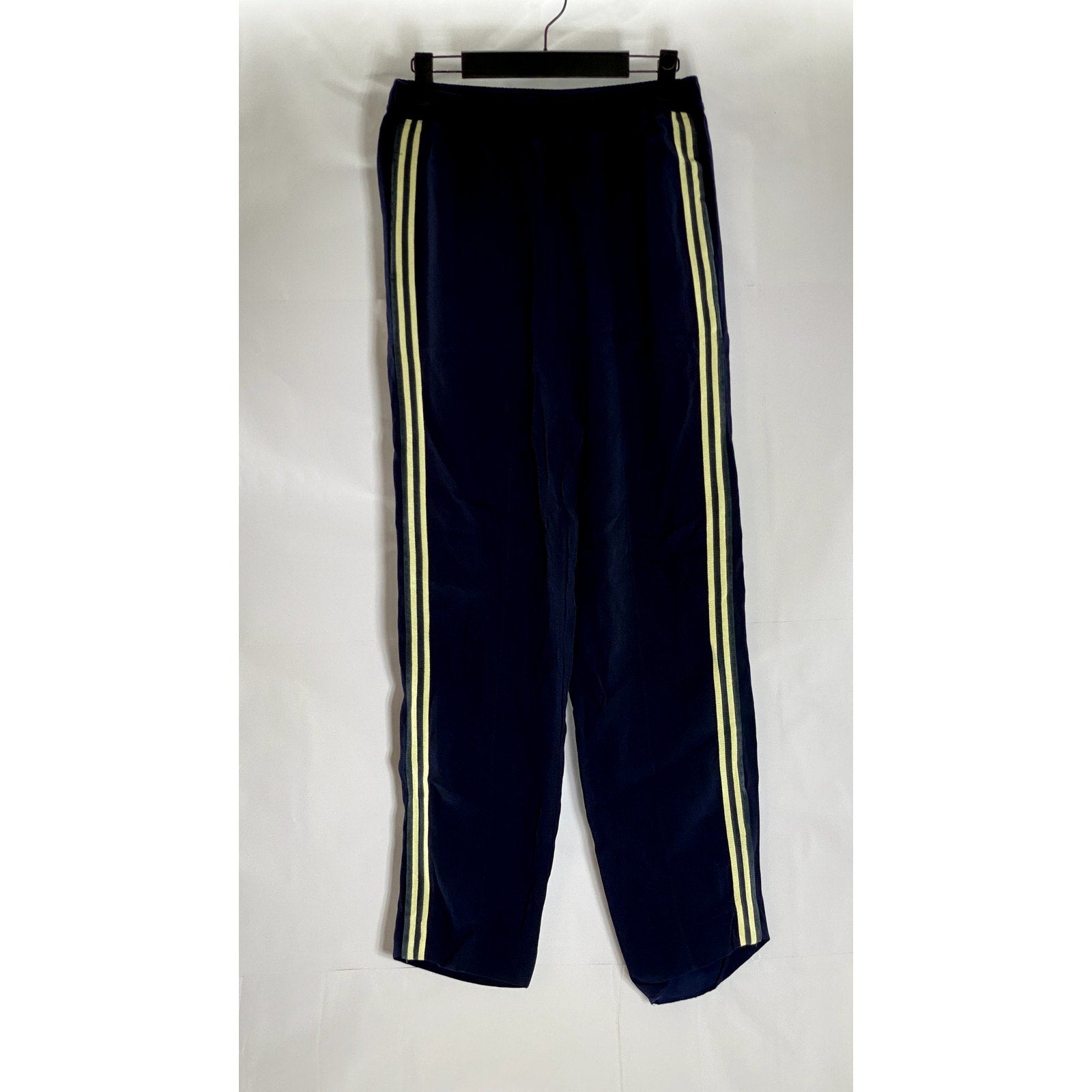 J.CREW Women's Blue/Yellow Double Stripe Crepe Pull-On Track Pants SZ 0
