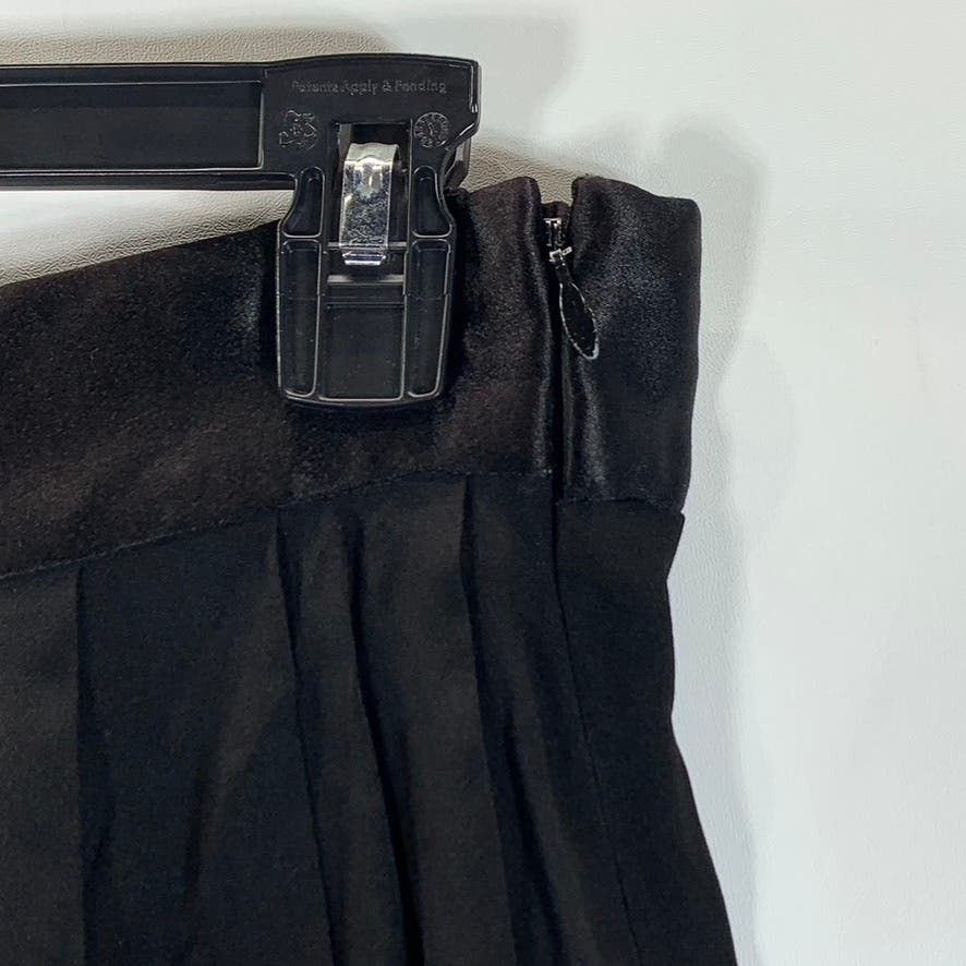 JOSIE NATORI Women's Petite Black Wide Leg Classic Vintage Lounge Pants SZ M