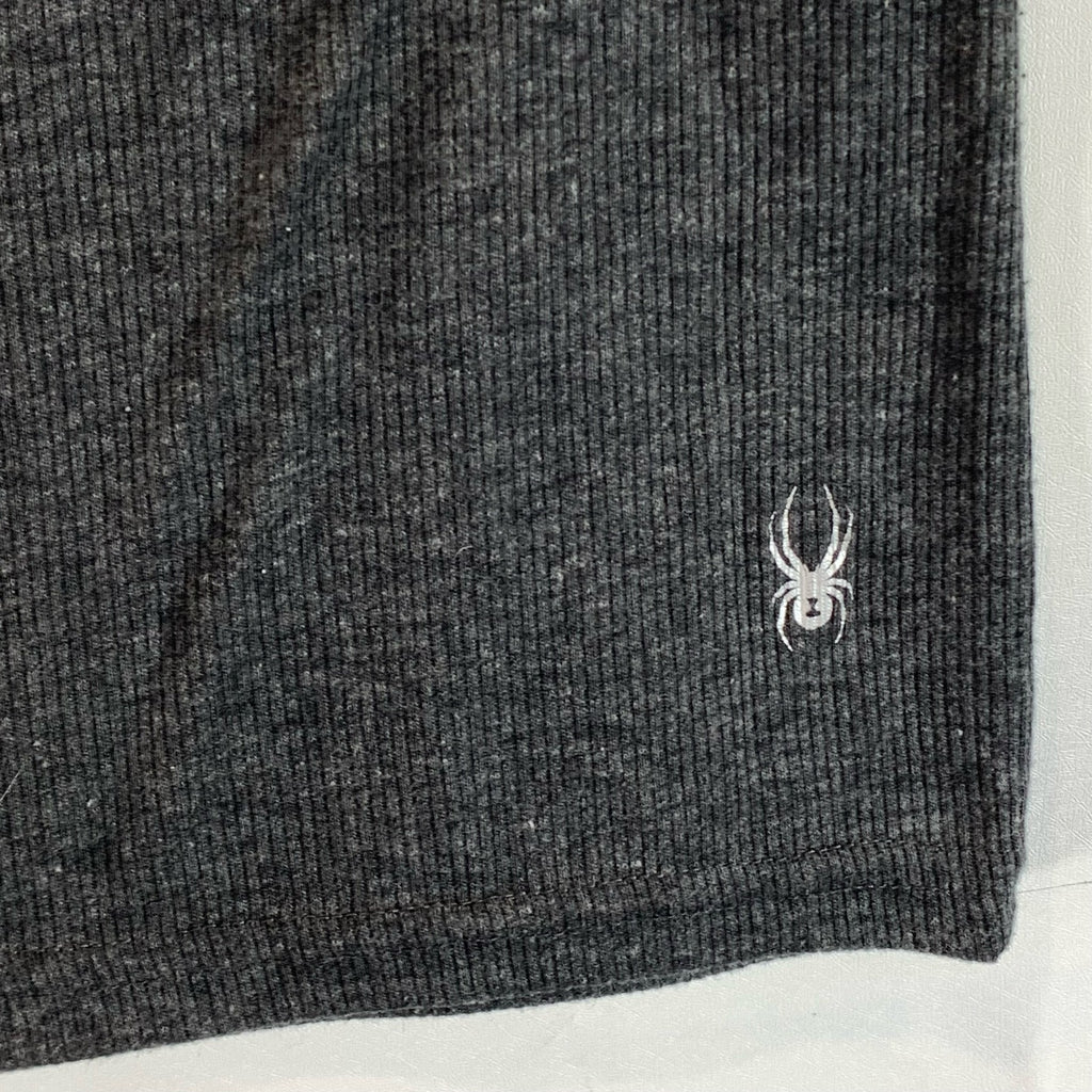 SPYDER Men's Dark Gray Crewneck Ribbed Lightweight Tank SZ M