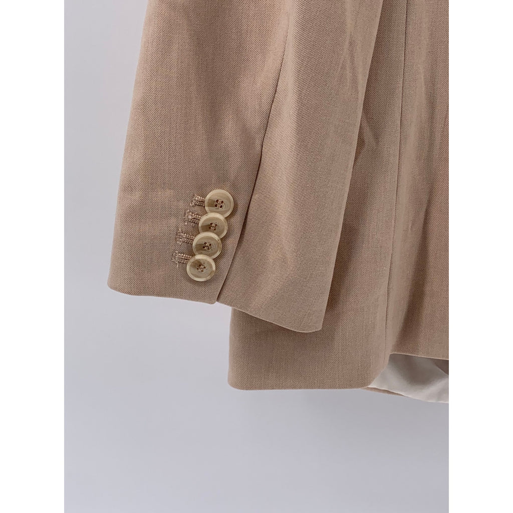 H&M Women's Light Pink One-Button Long Sleeve Notch Collar Blazer SZ M