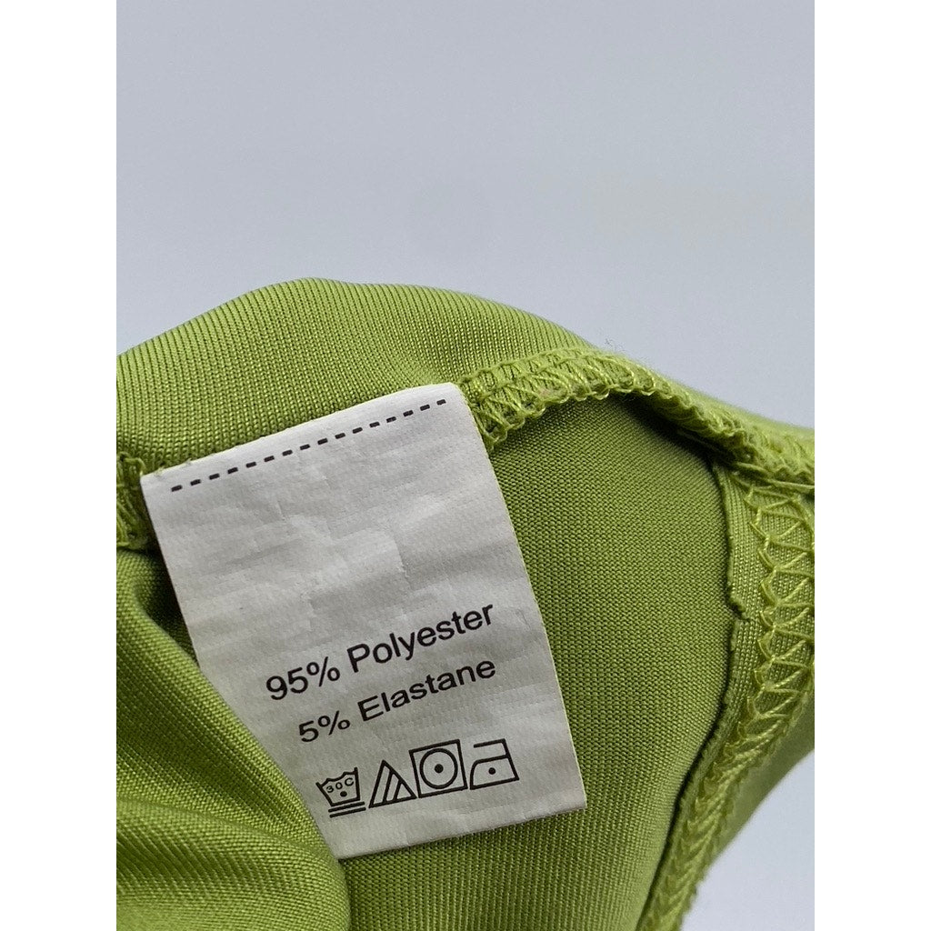 SHEIN Women's Lime Green Cross Strap Cropped Tank Top SZ 4